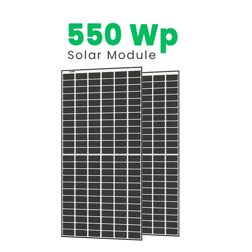 Loom Solar Shark 550 Mono PERC solar panel card.